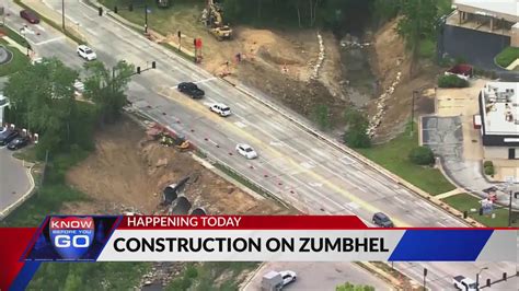 Construction on Zumbhel Bridge and sidewalk happening today